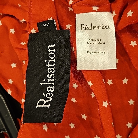 💕REALISATION PAR💕 The Alexandra Dress ~ Red Star Print XS - Picture 15 of 16